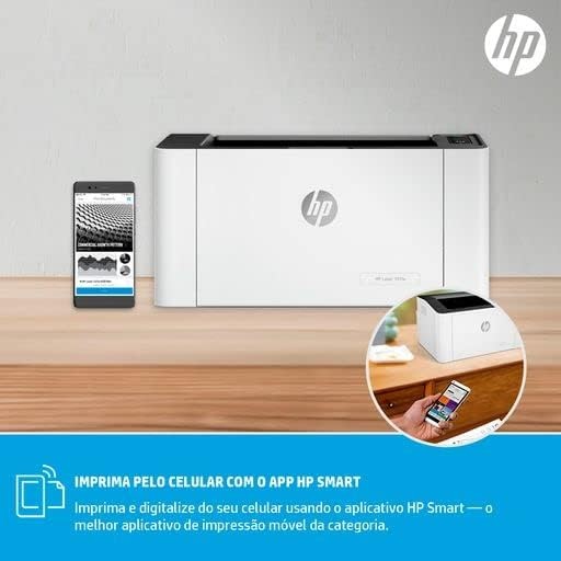HP Laser 107w Wireless - Print speed up to 21 ppm - White [4ZB78A]