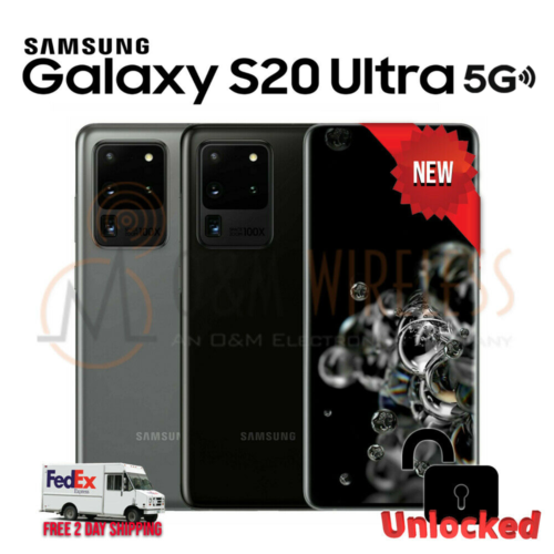 Samsung Galaxy S20 Ultra G988U1 5G 128GB Black Factory Unlocked