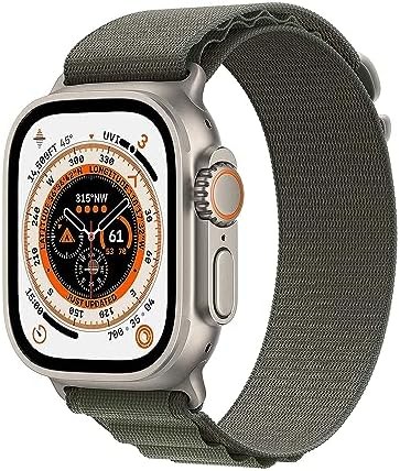 Apple Watch Ultra GPS & Cellular 49mm Titanium Trail Alpine Loop Ocean Excellent
