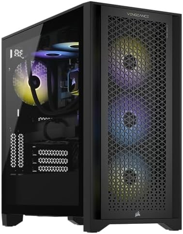 Corsair Vengeance i7400 Series Gaming PC - Liquid Cooled Intel® Core™ i9 12900K CPU - NVIDIA® GeForce RTX™ RTX 4090 GPU - 2TB M.2 SSD - 64GB Vengeance RGB DDR5 Memory - Black