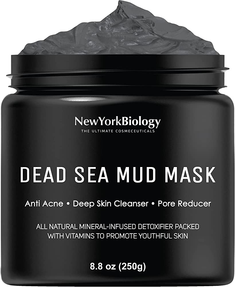 New York Biology Dead Sea Mud Mask for Face and Body -  Tightens Skin for A Healthier Complexion - 8.8 oz